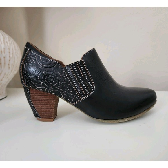 L'Artiste Spring Step L'Artiste Women's Leatha Ankle Boot Leather Black Size 9 - Picture 1 of 12
